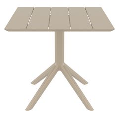 SIESTA PARIS TAUPE 80X80X74εκ. ΤΡΑΠΕΖΙ ΠΟΛ/ΝΙΟΥ 80X80X74εκ.20.0868