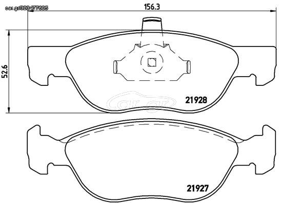 ΣΕΤ ΤΑΚ.ΕΜΠΡΟΣ.FIAT PUNTO II III  P23081 0000009949555 0000077362149 6001073516 71752986 71769140 77362149 77362269 77363321 9949555 71752986 71769140 71752986 71769140