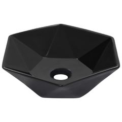 Νιπτήρας Μαύρος 41 x 36,5 x 12 εκ. Κεραμικός 143914