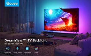 Govee LED TV Backlight, WiFi TV Lighting Kit with Camera, for 55-65 Inch TV, App Control, Music Sync, Works with Alexa [Energy Class A