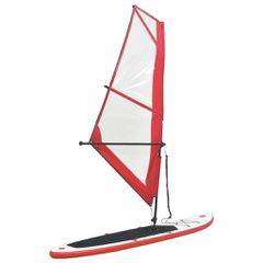 Σανίδα SUP Φουσκωτή Σετ Κόκκινο / Λευκό με Πανί 92209