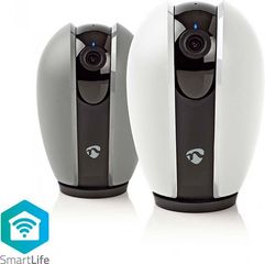 Nedis WIFICI21CGy Smartlife Indoor Camera WI-Fi Full Hd 1080p Pan Til Dark Grey / WHITE