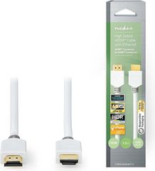 Nedis CVBW34000WT15 High Speed Hdmi Cable With Ethernet 4K At 60Hz 18GBps 1.50m White