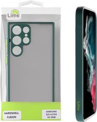 Lime Θηκη Samsung S22 Ultra 5G S908 6.8'' Hardshell Fusion Full Camera Protection Green With Yellow KEYS