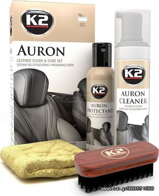 K2 G420 K2 Car Care Auron Leather Clean Care Set