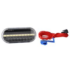 VW GOLF 3+4 /POLO 6N/9N/PASSAT 96>/T5/SHARAN 18LED (2χ9) SMD 2 ΧΡΗΣΕΩΝ ΠΛΑΙΝΑ ΦΛΑΣ ΦΤΕΡΟΥ ΔΙΑΦΑΝΑ