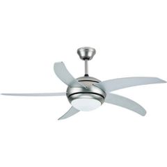 Eurolamp 147-29009 Ανεμιστήρας Οροφής 120cm με Φως και Τηλεχειριστήριο Ασημί
