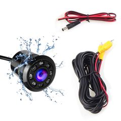 Xωνευτή κάμερα οπισθοπορείας αυτοκινήτου με 8 led νυκτός (προφυλακτήρα νυχτερινή λήψη universal)