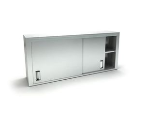 Πιατοθήκη - ποτηριερα με συρόμενες πόρτες ινοχ η τζάμι  -- x40x70cm   