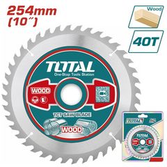 Δίσκος Κοπής Ξύλου Φ-254Χ30mm 40T TOTAL για Δισκοπρίονο Πάγκου TS5152542 / TS5152543 ( TAC231725 )
