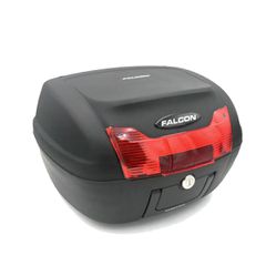 Μπαγκαζιέρα βαλίτσακι E60 FALCON 40L μαύρη με κόκκινο αντανακλαστικό