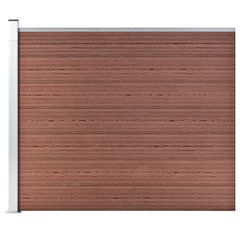 Πάνελ Περίφραξης Καφέ 175 x 146 εκ. από WPC 148981