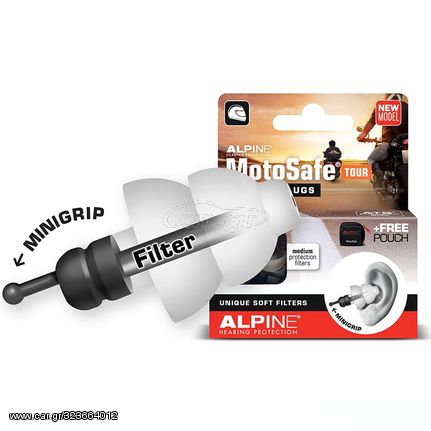 ALPINE MotoSafe® Tour ωτοασπίδες για μοτοσυκλετιστές 111.23.110