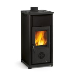 Ενεργειακή Σόμπα Ξύλου La Nordica Tea 6.6kW - Μαύρο - Μαύρο