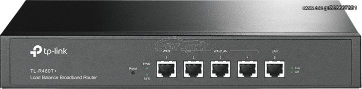 TP-Link Load Balance Broadband Router 5x Ethernet port, Ver 9 - (TL-R480T+)