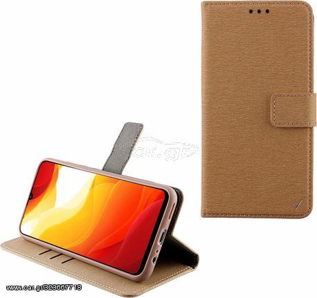 Volte-Tel Θηκη Xiaomi Mi 10 Lite 5G/ Mi 10 Lite YOUTH/ Mi 10 Lite Zoom 6.57'' Allure Magnet Book Stand Clip GOLD - (5205308313066)