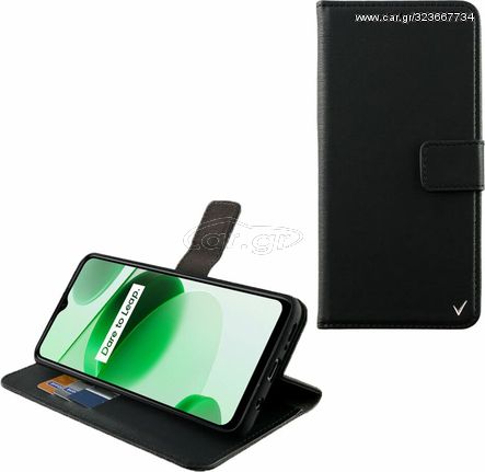 Volte-Tel Θηκη Realme C35 6.6'' Allure Magnet Book Stand Clip BLACK - (5205308312915)