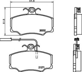 ΤΑΚΑΚΙΑ ΕΜ. ALFA ROMEO 33 (TEXTAR) WVA 20332-21271