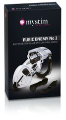 Κλουβί Πέους Pubic Enemy No 2 Electrosex Cock Cage με Διαστολέα Ουρήθρας