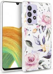 Tech-Protect Tech-Protect Θήκη Σιλικόνης Floral - Samsung Galaxy A33 5G - White (9589046921254)
