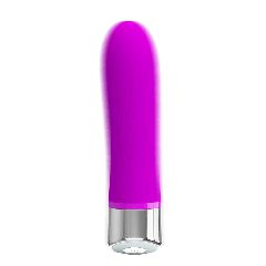 Κλασικός Δονητής Σιλικόνης Sensual Pleasure Sebastian Vibrator (Μωβ) - Pretty Love