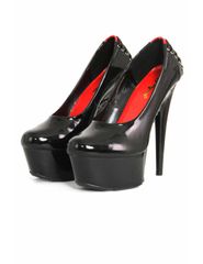 Black patent pump stilettos-thumb-2