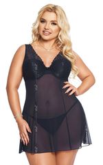 Softline Plus Size Berta Navy Blue