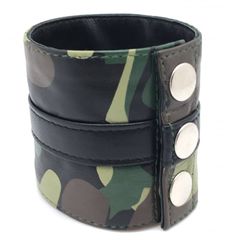 Περικάρπιο Camouflage Wrist Strap με Φερμουάρ - Vegan Leather