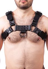 Leather Harness Buckle Black