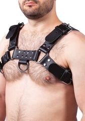 Leather Harness Buckle Black-thumb-1
