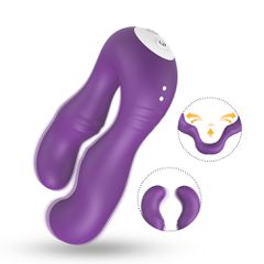 Επαναφορτιζόμενος Διπλός Δονητής Seraph 9 modes - Μωβ-thumb-3