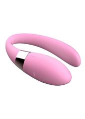 Couple Stimulator V-Vibe Pink USB 7 Function / Remote-thumb-6