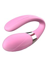 Couple Stimulator V-Vibe Pink USB 7 Function / Remote-thumb-2