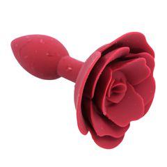 Κλασική Πρωκτική Σφήνα Σιλικόνης Red Rose