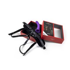 Harness with Purple Dildo-thumb-2