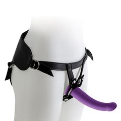 Harness with Purple Dildo