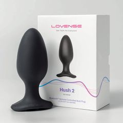 Δονούμενη Πρωκτική Σφήνα Remote Control Hush 2 Lovense 57 mm