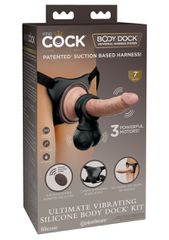 Vibrating Silic. Body Dock Kit BLACK-thumb-1