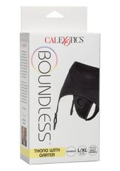 Boundless Thong with Garter BLACK-thumb-1