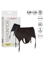 Boundless Thong with Garter BLACK-thumb-4