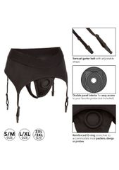 Boundless Thong with Garter BLACK-thumb-3
