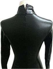 Ολόσωμη Catsuit Wet Look - Μαύρη-thumb-5