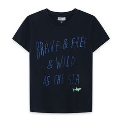 Παιδική μπλούζα ocean friends μαύρο Nath KB02T306N1 για αγόρια (8-16 ετών)