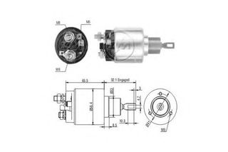 2339303447 BOSCH ΜΠΟΥΤΟΝ ΜΙΖΑΣ 12V M/S /OPEL