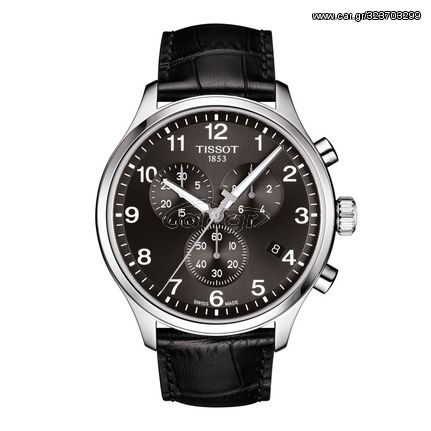 Ανδρικό Ρολόι Tissot T-Sport με Δερμάτινο Λουρί T116.617.16.057.00