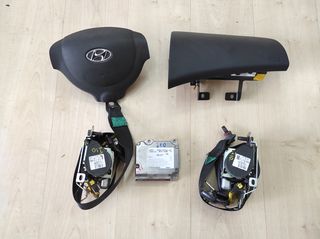 Αερόσακοι κομπλέ οδηγού-συνοδηγού-εγκεφαλάκι -ζώνες από Hyundai I10 2008-2013