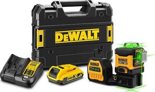 Dewalt DCE089D1G18-QW 12V-18V 3x360° πράσινο αυτοαλφαδιαζόμενο λέιζερ κιτ