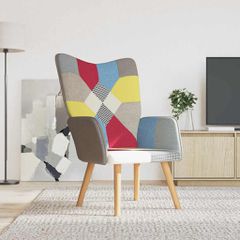 Πολυθρόνα Relax Σχέδιο Patchwork Υφασμάτινη 328183-thumb-1