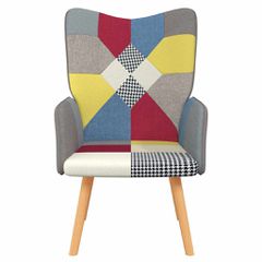 Πολυθρόνα Relax Σχέδιο Patchwork Υφασμάτινη 328183-thumb-2