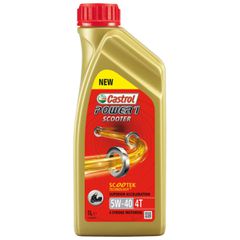 5W-40 POWER 1 SCOOTER 4T CASTROL 1L  1605C2 Ειδικά σχεδιασμένο ημισυνθετικό λιπαντικό για να προσφέρει μέγιστη επιτάχυνση με το άγγιγμα και μόνο του γκαζιού. Μειώνει τις εσωτερικές απώλειες του κινητή